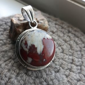 Jasper Sterling Silver Pendant
